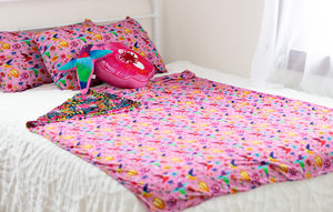 Hummingbird Floral Standard Pillow Case Set
