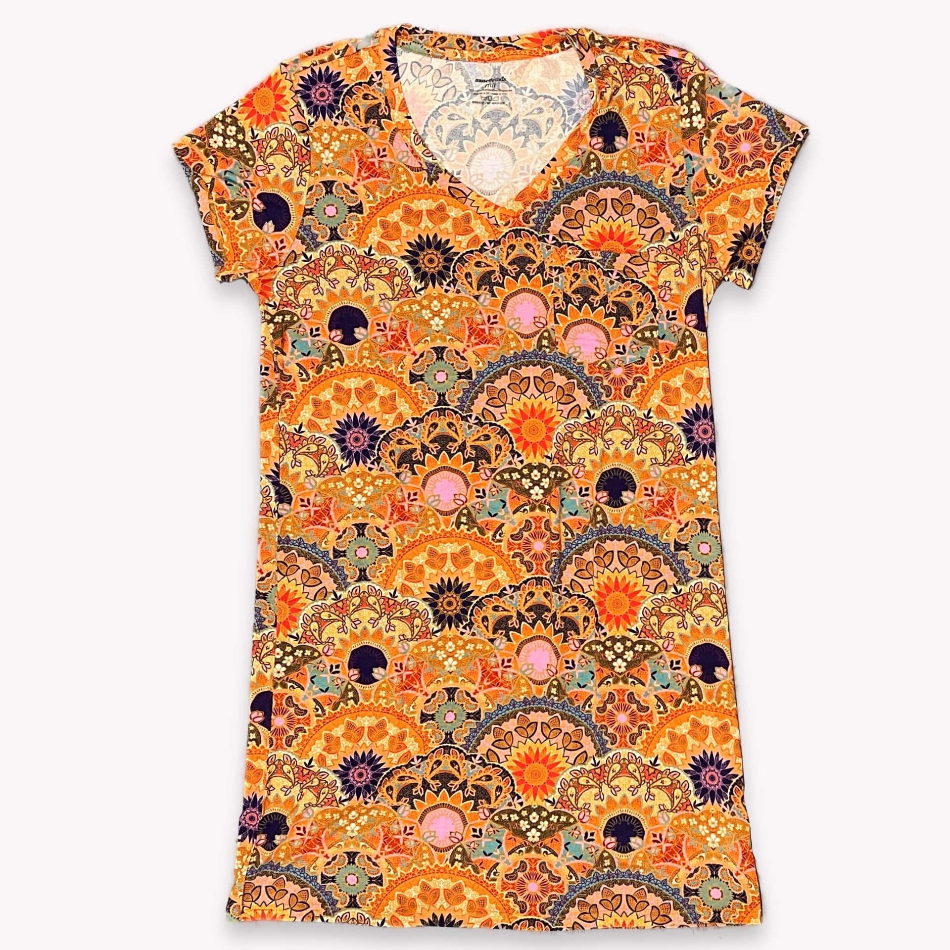 Sunshine Mandala Women's T-Shirt Dress
