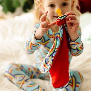 Rainbow Slides | True Red Baby Lovey