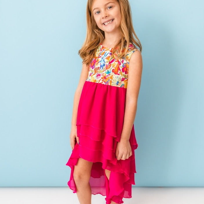 Spring Bunnies Tiered High-Low Dress SHIPS 2/28