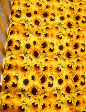 Sunflowers Crib Sheet