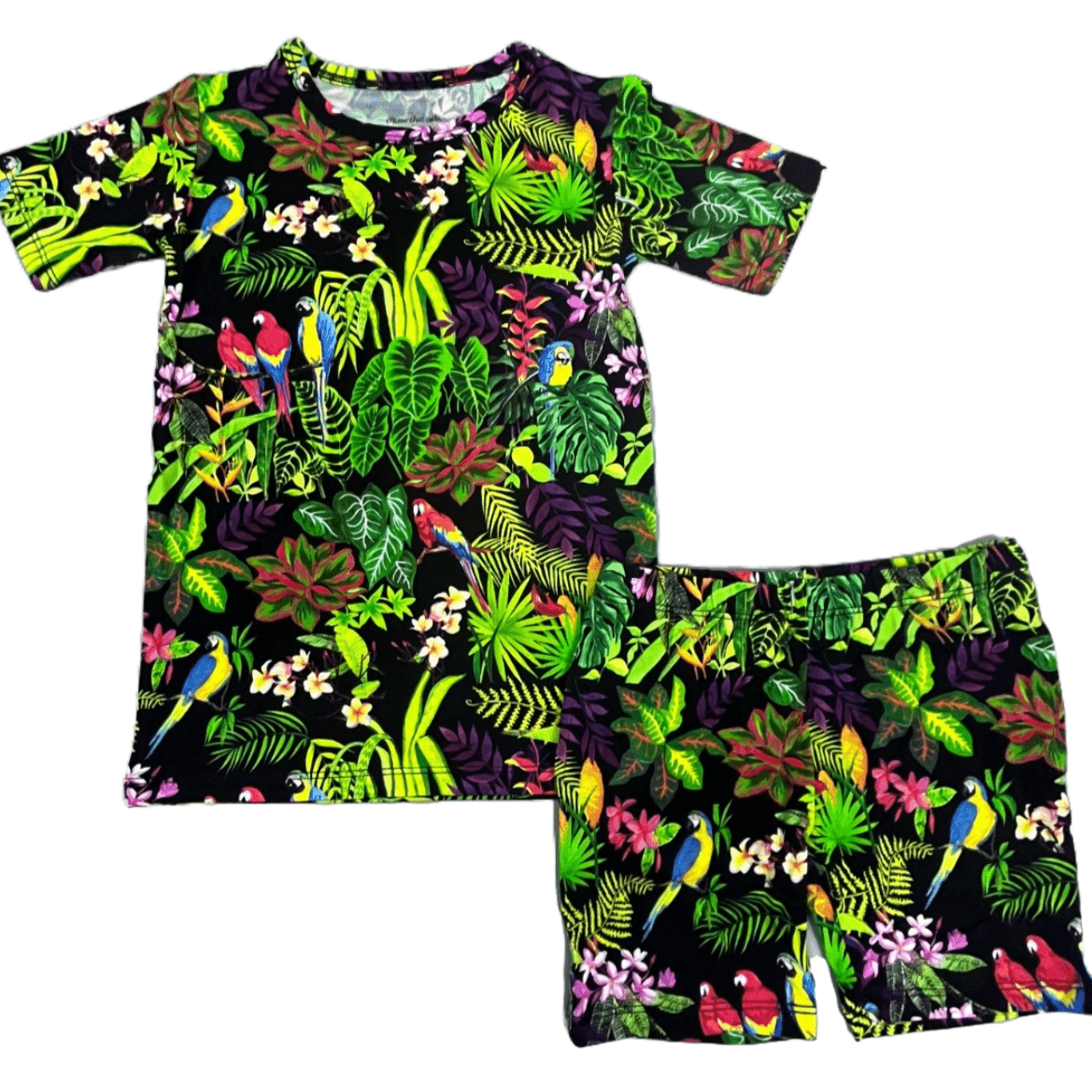 Macaw Jungle Short Sleeve/Shorts PJ Set