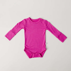 Festive Pink Long Sleeve Bodysuit