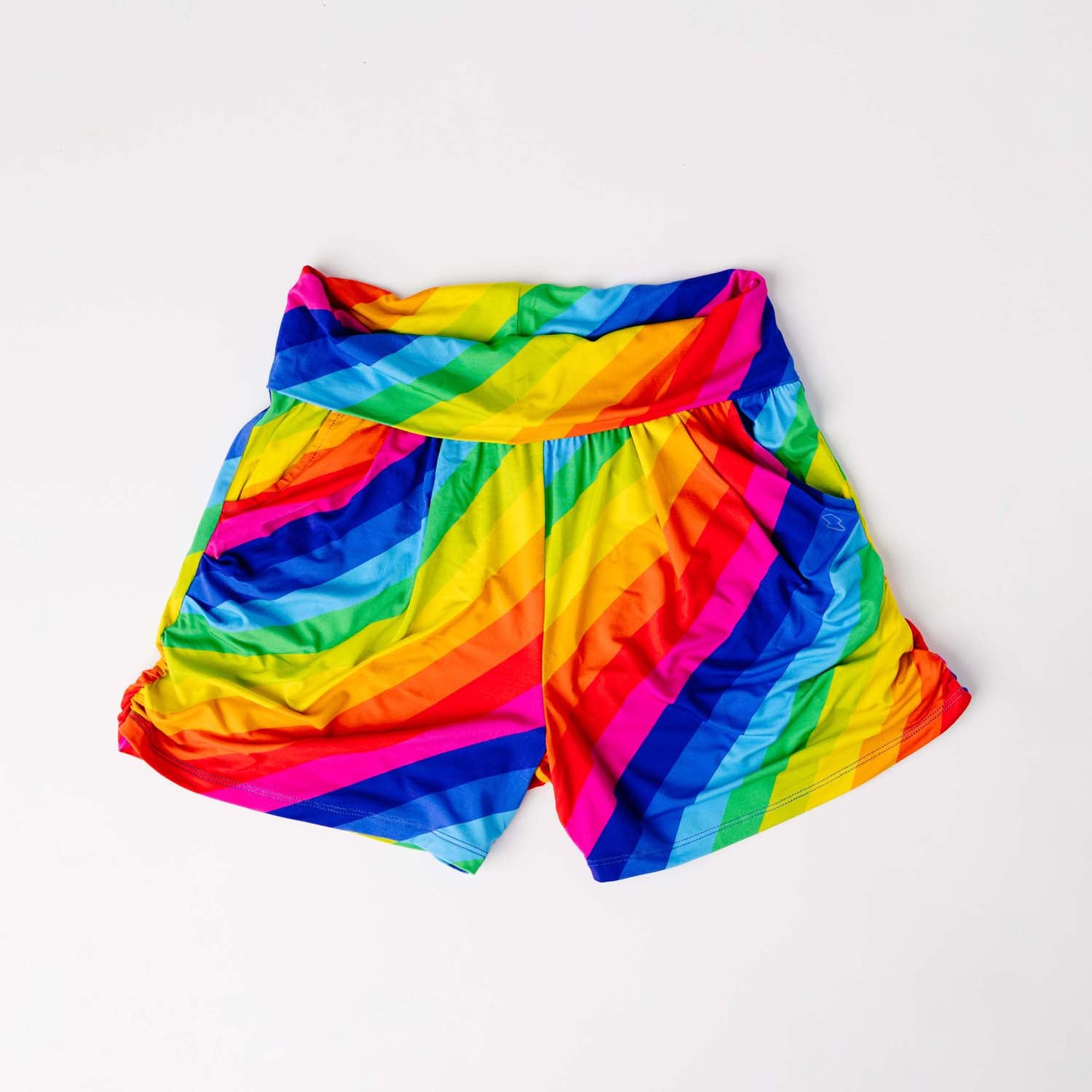 Rainbow Stripe Women's Lounge Shorts