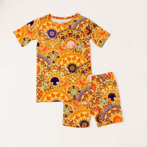 Sunshine Mandala Short Sleeve/Shorts PJ Set