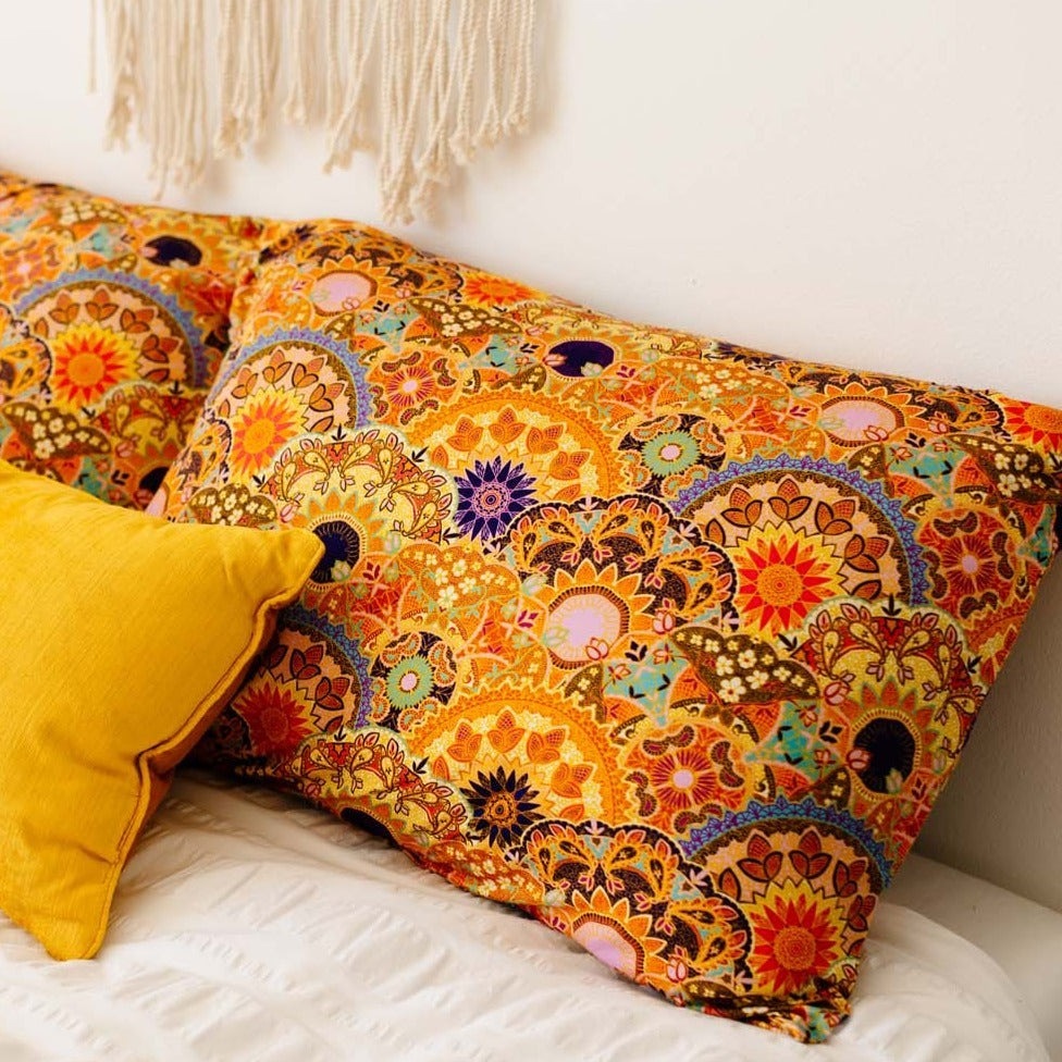 Yellow Throw Pillow [Vibrant Yellow] MK Pillows